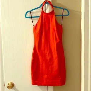 Orange bebe dress